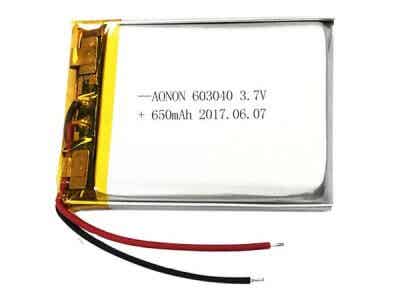 金凱能電池 603040-650mAh早教機(jī)故事機(jī)鋰電池
